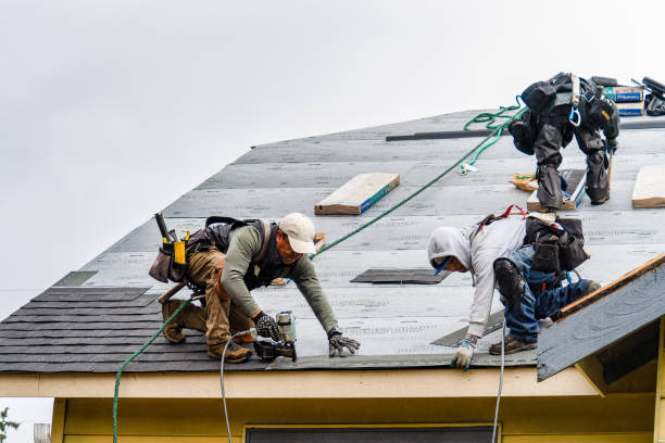 Professional Gutter Installation technician working in North Yarmouth, ME
